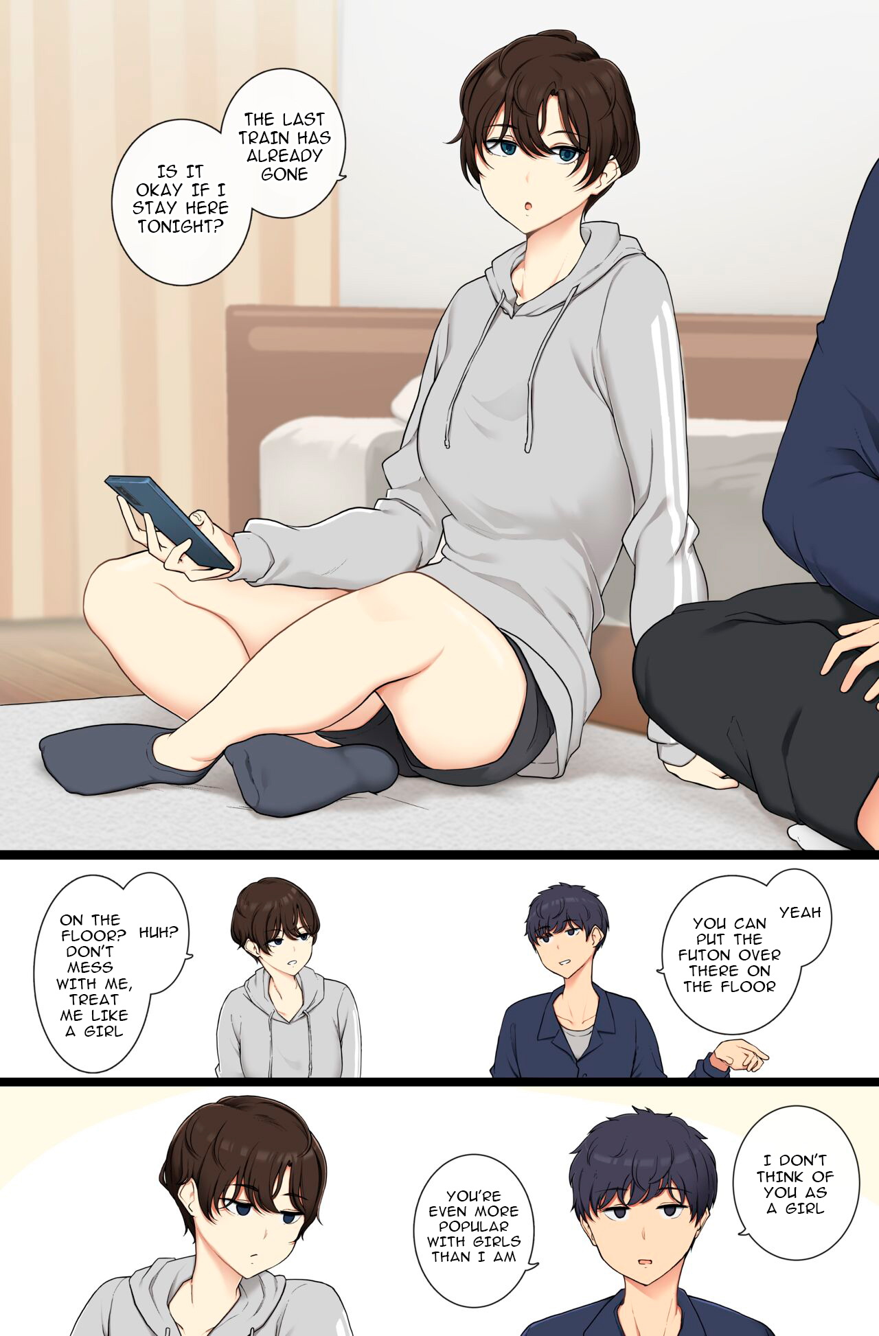 Onnanoko Atsukai Shinai to Mesu Dearu Koto o Wakarasetekuru Boyish Joshi | A boyish girl who will show you that she is female if you don't treat her like one