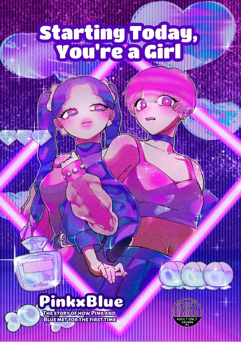 Kyou kara Onnanoko ~Pink Blue~ | Starting Today, You’re a Girl Pink×Blue [Englih] [星ニール]