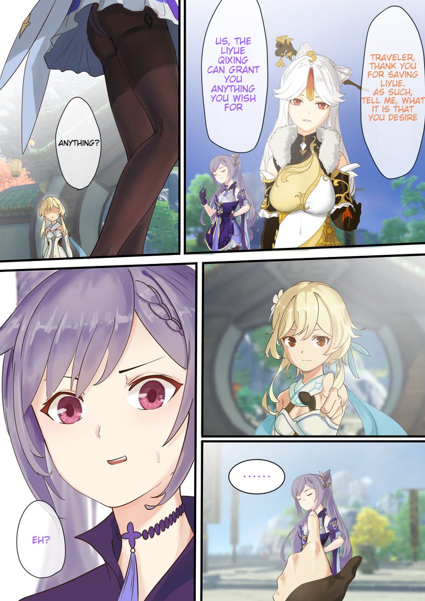 Genshin Impact doujin -Keqing+Ganyu Full version Part 1 + Part 2 [English] [Dragz1le] [Pixiv 10783995]