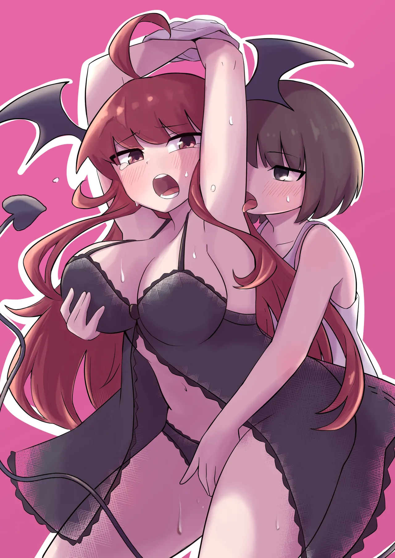 Ubu na Succubus Wakarase Yuri Ecchi | Teaching the Inexperienced Succubus a Lesson with Yuri Sex [English] [Hikari no Kaze]