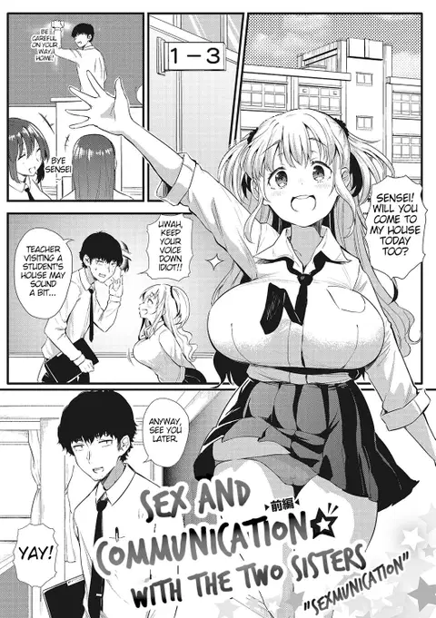 Futari de Hamekomi Sisters Zenpen | Sex And Communication With The Two Sisters "Sexmunication" (Gal ni Zettai, Koishinasai) [English]