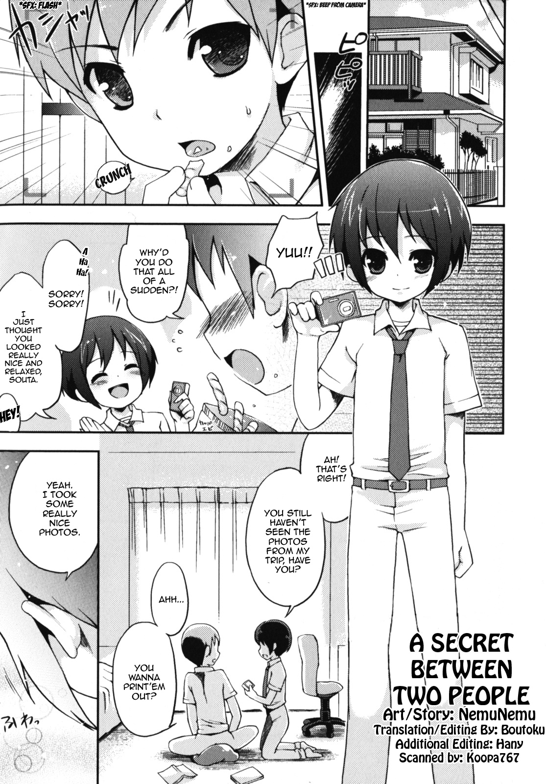 Futari dake no Himitsu | A Secret Between Two People (Ero Shota 10 - Nure X Otokonoko) [English] [Boutoku]