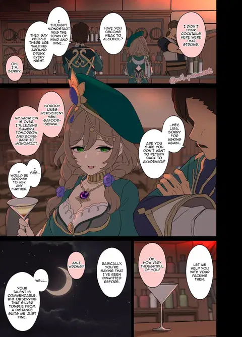Deisui Shita Lisa ni Warui Koto o Suru Hanashi (Genshin Impact) [English] [Llanowar_elf]
