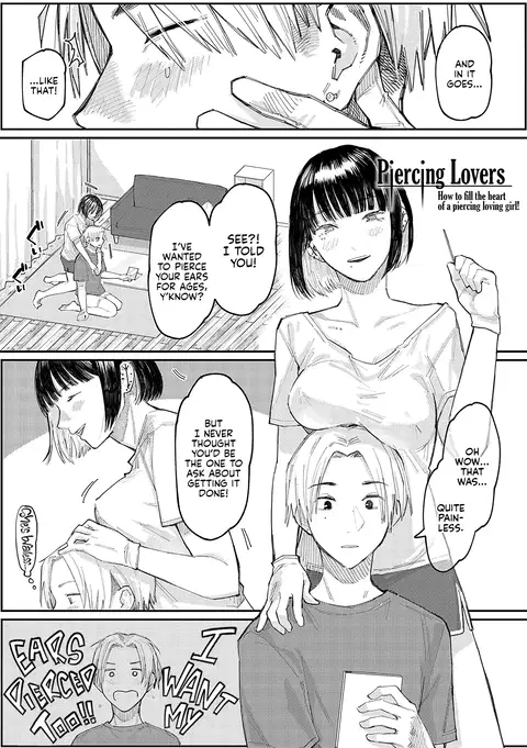 Sashi Ai - Piasu Joshi no Mitashi-kata | Piercing Lovers - How to fill the Heart of a Piercing Loving Girl (High Voltage!) [English] [Kyuume] [Decensored]