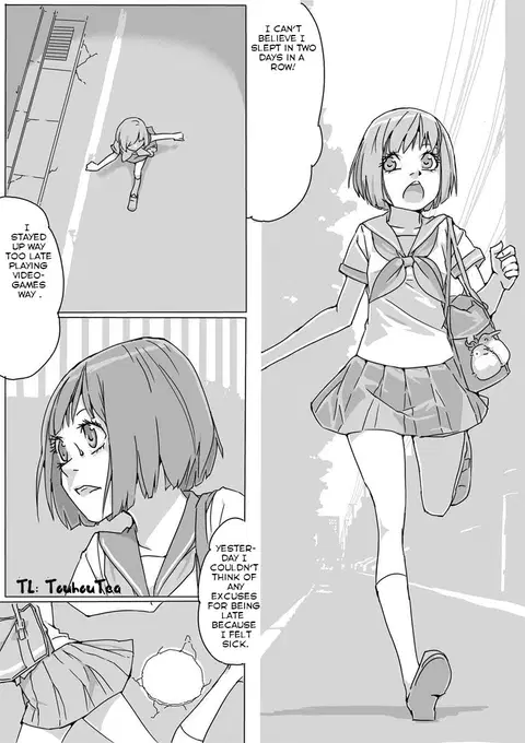 Untitled Manga (Girl stuck in a hole) [English] [Touhou Tea]