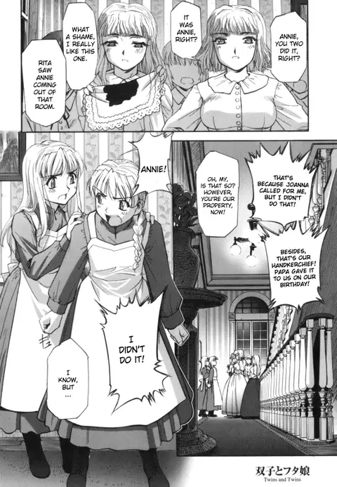 Futago to Futago - Twins and Twins (Kairaku no Shiro to Kuro) [English] [YQII]