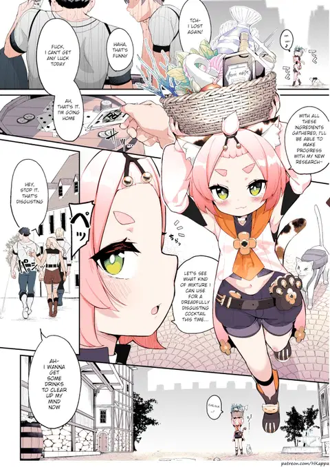 Diona no Himitsu no Cocktail (Genshin Impact) [English] [Luna Flina] [Colorized]