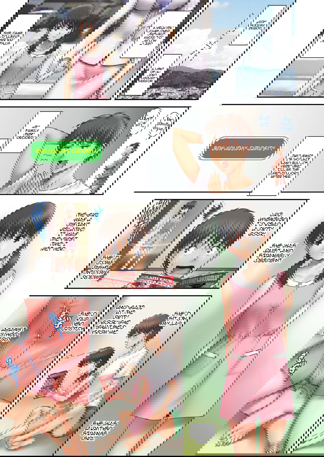 Bonyasumi no Koukishin | Bon Holiday Curiosity (LIVE CUM) [English] [Panatical] [Decensored]