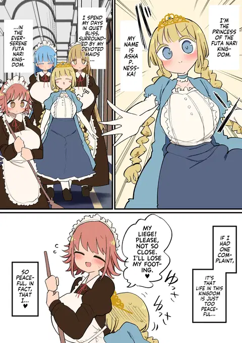 Futanari Oujo-sama no Seiyoku Hassan Maid Harem Sex [English] [Team Rabu2]