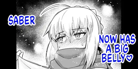 Saber, Botebara ni...❤ | Saber Now Has A Big Belly❤️ (Fate/Stay Night)