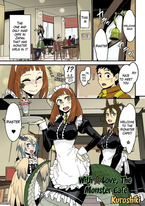 Mon Cafe Yori Ai o Kominute | With Love, the Monster Cafe (Bessatsu Comic Unreal Monster Musume Paradise Vol. 4) [English] [Colorized] [Decensored]