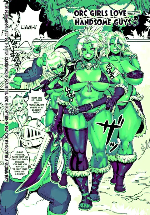 Orc Musume wa Ikemen ga Osuki | Orc girls love handsome guys (Green)