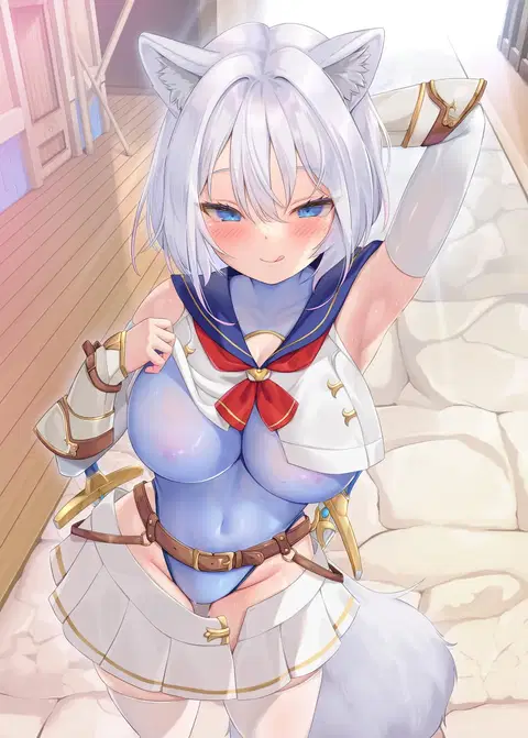 Hakurou Kenshi Hati-chan no Ecchi na Bouken no Sho | White Wolf Swordswoman's Erotic Adventure [English] [Kusanuu]