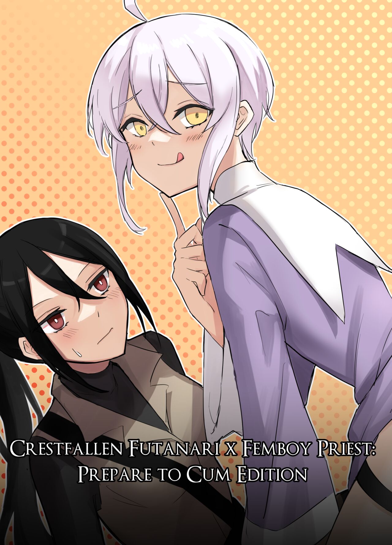 Maou Toubatsu Shippai Heroine Gisei Normal End de Utsu ni Natta Koutensei Futanari Kenshi to Otokonoko Shinkan no Hanashi | Crestfallen Futanari x Femboy Priest: Prepare to Cum Edition