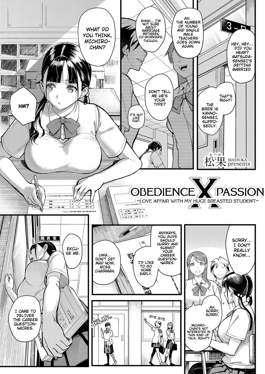 Juujun x Yokujou 〜furinaite wa jibun no kyonyuu seito〜 | Obedience x Passion ~Love Affair with my Huge Breasted Student~ (COMIC Grape Vol. 63) [English] [Hive-san]