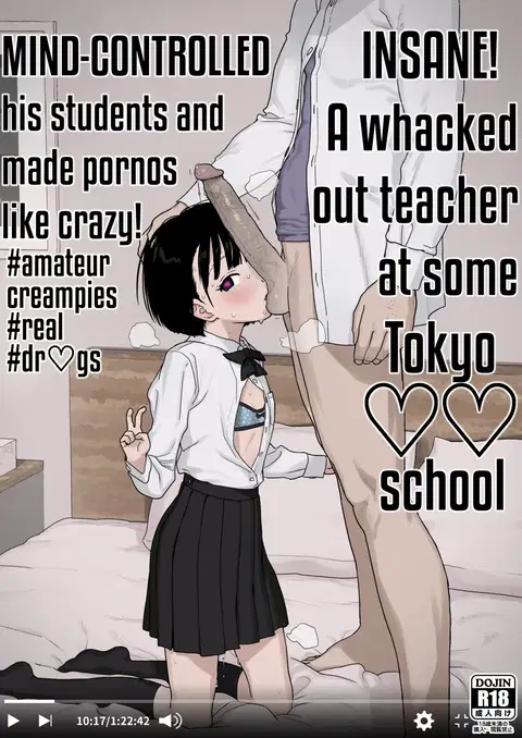 Bou Toritsu C Gaku ni, Oshiego Mind Control shite Hamedori Shimakutteta Atama Bugtteru Kyoushi ga Ita rashii | Insane! A whacked out teacher at some Tokyo ♡♡ school Mind-controlled his students and made pornos like crazy! [English] [Decensored]