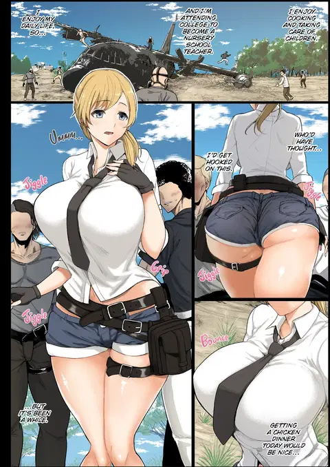 Geneki Joshidaisei to, Iyarashii Donkatsu | College Girl Wins a Lewd Chicken Dinner